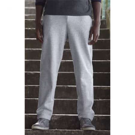 Fruit Of The Loom Open Hem Jog Pants Grey 64-032-0