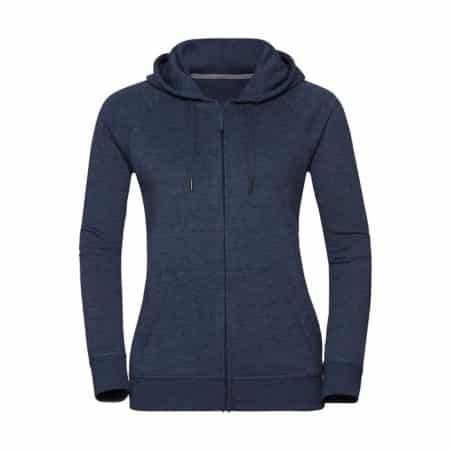 Russell HD Zipped Hood Bright Navy Marl 20700