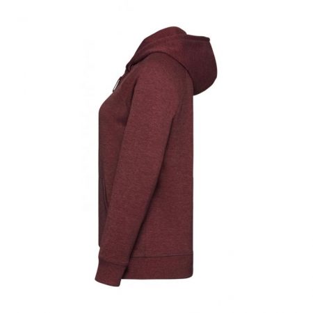 Russell HD Zipped Hood Maroon Marl R-284F-0