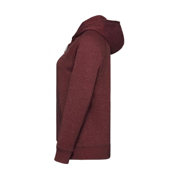 Russell HD Zipped Hood Maroon Marl R-284F-0 