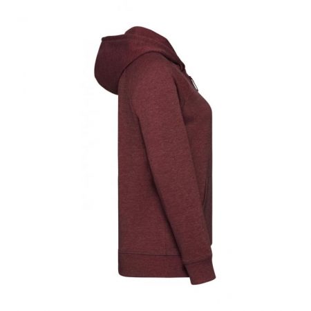 Russell HD Zipped Hood Maroon Marl R-284F-0