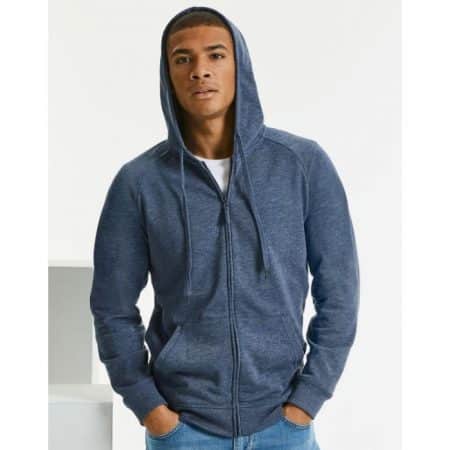 Russell HD Zipped Hood Bright Navy Marl 20800