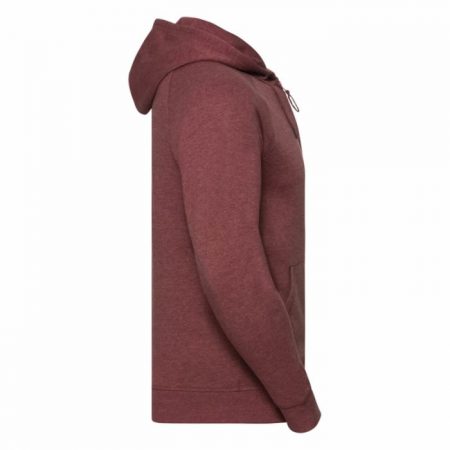 Russell HD Zipped Hood Maroon Marl R-284M-0