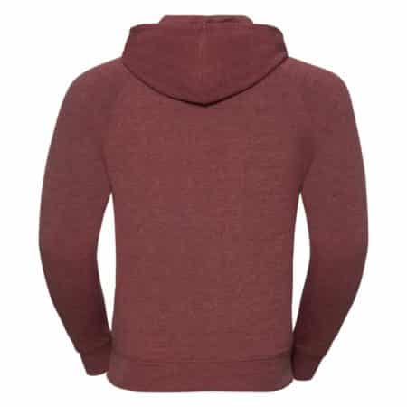 Russell HD Zipped Hood Maroon Marl R-284M-0