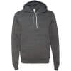 Unisex Poly-Cotton Pullover Hoodie Dark Grey 3719