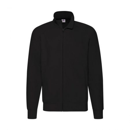 Fruit of the Loom Lightweight Zip Sweat Jacket 62-160-0-Black Ανδρική ζακέτα sweat